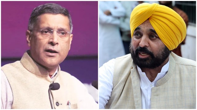 Chief Minister Bhagwant Mann is learnt to have especially come down to Chandigarh from Jalandhar, where he has been campaigning for the party candidate for the Jalandhar West byelection, to meet Subramanian, who was in state capital. (File Photo)