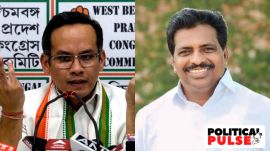Congress leaders Gaurav Gogoi (L) and K Suresh. (Photos: Express file/ K Suresh, X)