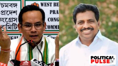 Congress leaders Gaurav Gogoi (L) and K Suresh. (Photos: Express file/ K Suresh, X)