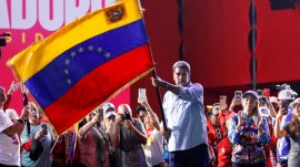 FILE PHOTO: Venezuela's President Nicolas Maduro closes his political campaign, in Caracas