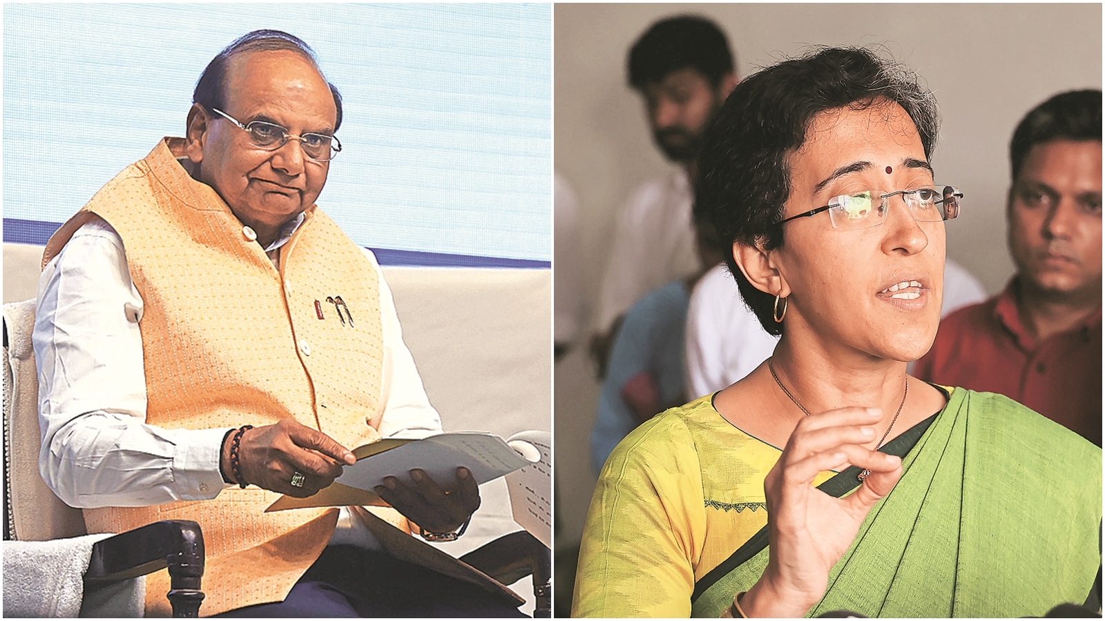 Lok Nayak Hospital scam, delhi govt hospitals construction activities, Delhi LG V K Saxena, atishi, Aam Aadmi Party, AAP corruption, Vigilance Department, Delhi govt hospitals, Delhi govt’s Health Department, Saurabh Bharadwaj, Public Works Department, Indian express news