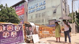 delhi coaching centre deaths, MCD report on UPSC aspirants death, delhi mcd report, Rau’s IAS Study Circle, Rau’s IAS Study Circle basement, Old Rajinder Nagar, Old Rajinder Nagar drain blockade, delhi flood, delhi coaching centre basement flooding, coaching centre’s basement, Indian express news