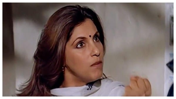 Dimple Kapadia in a still from Krantiveer.