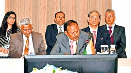 Ajit Doval, NSA Ajit Doval, Myanmar, Myanmar government, Myanmar nsa, Moe Aung, BIMSTec meeting, counter-terrorism, Indian express news, current affairs