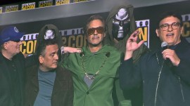 Kevin Feige, Robert Downey Jr and Russo Brothers at 2024 Comic-Con San Diego