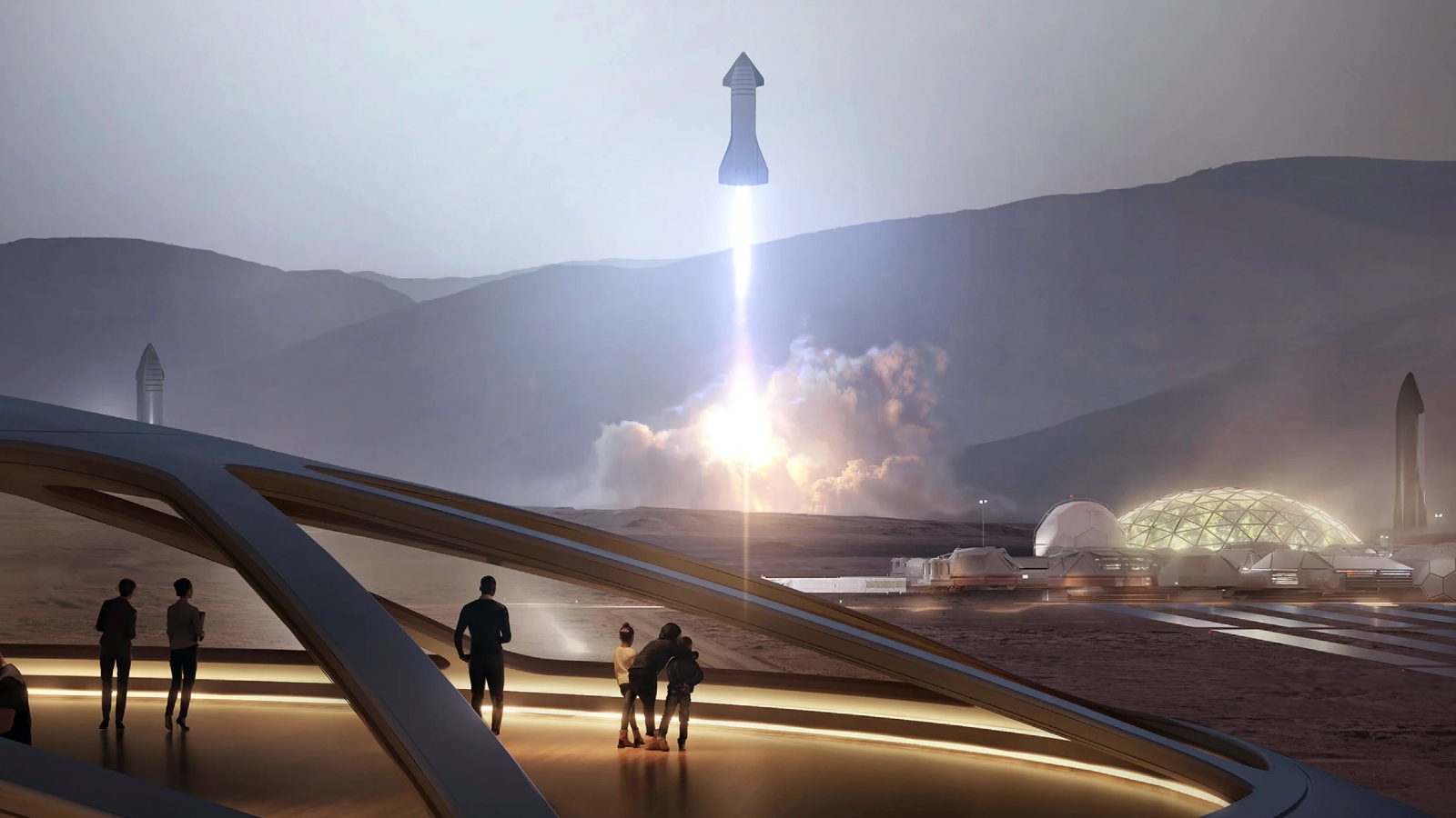 SpaceX employees are working on plans for a Martian city, including dome habitats, spacesuits and researching whether humans can procreate off Earth. Elon Musk has volunteered his sperm. (Gica Tam/The New York Times)