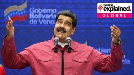 Venezuela election, Venezuela protests, President Nicolas Maduro, Maduro’s re-election in Venezuela, Maduro re-elected as president, National Electoral Council, opposition candidate Edmundo González Urrutia, explained, indian express news