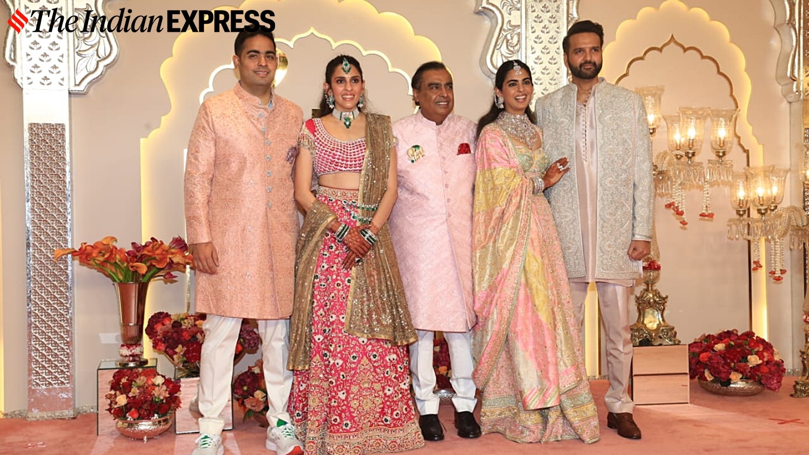 The whole Ambani clan wears custom-made pastel outfits from Abu Jani ...