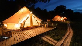 Many top glamping destinations are committed to eco-friendly practices