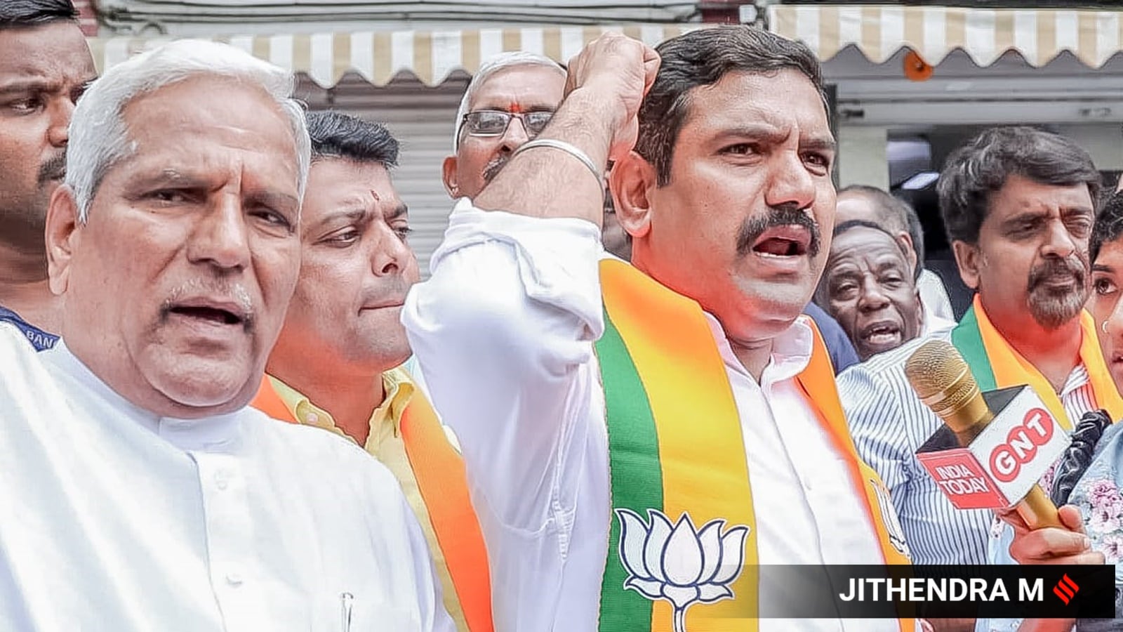 BJP Leaders Take Out Protest March To Karnataka CM’s Residence, Taken ...