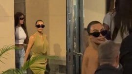 Kim Kardashian and Khloe Kardashian are in India for the Ambani wedding