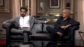 Emraan Hashmi and Mahesh Bhatt on Koffee with Karan.