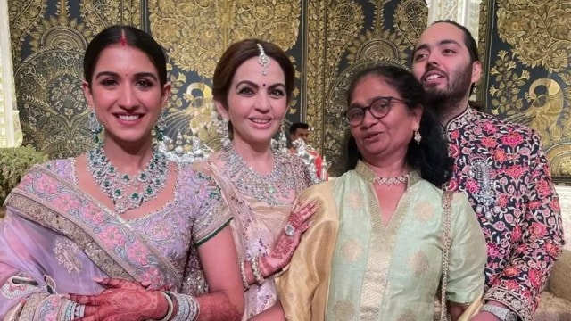 Lalita Dsilva shared photos from the Ambani wedding