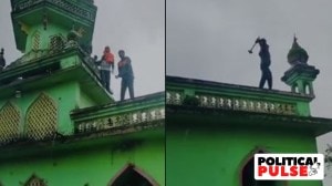 mosque vandalism, mumbai, indian express
