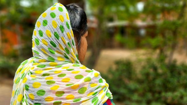 The woman has only vague recollections of her time in India.