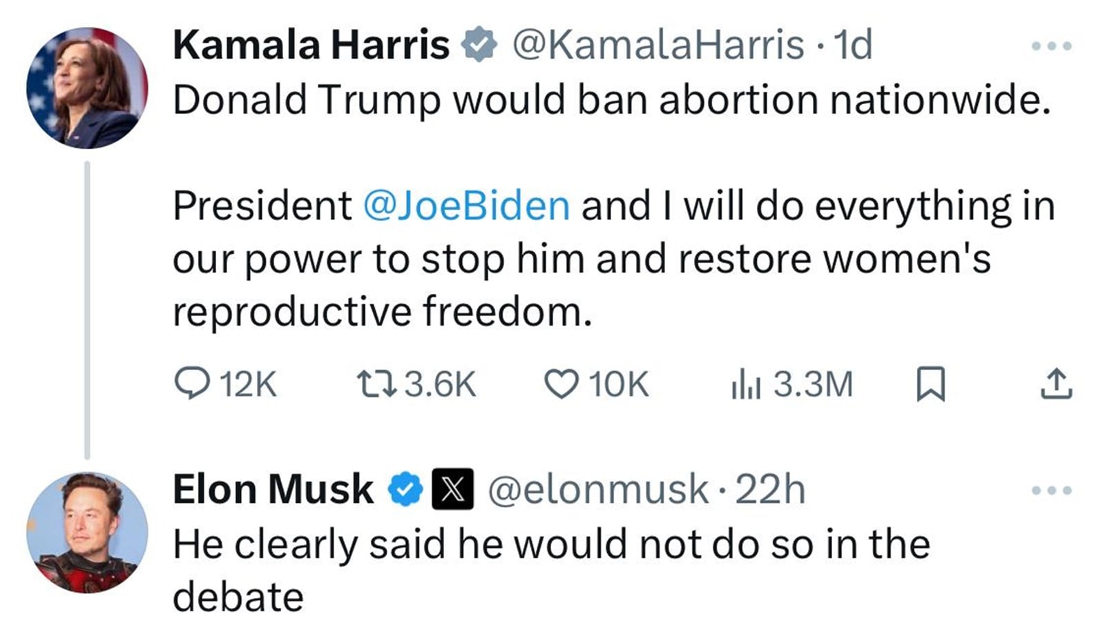 Musk Harris.