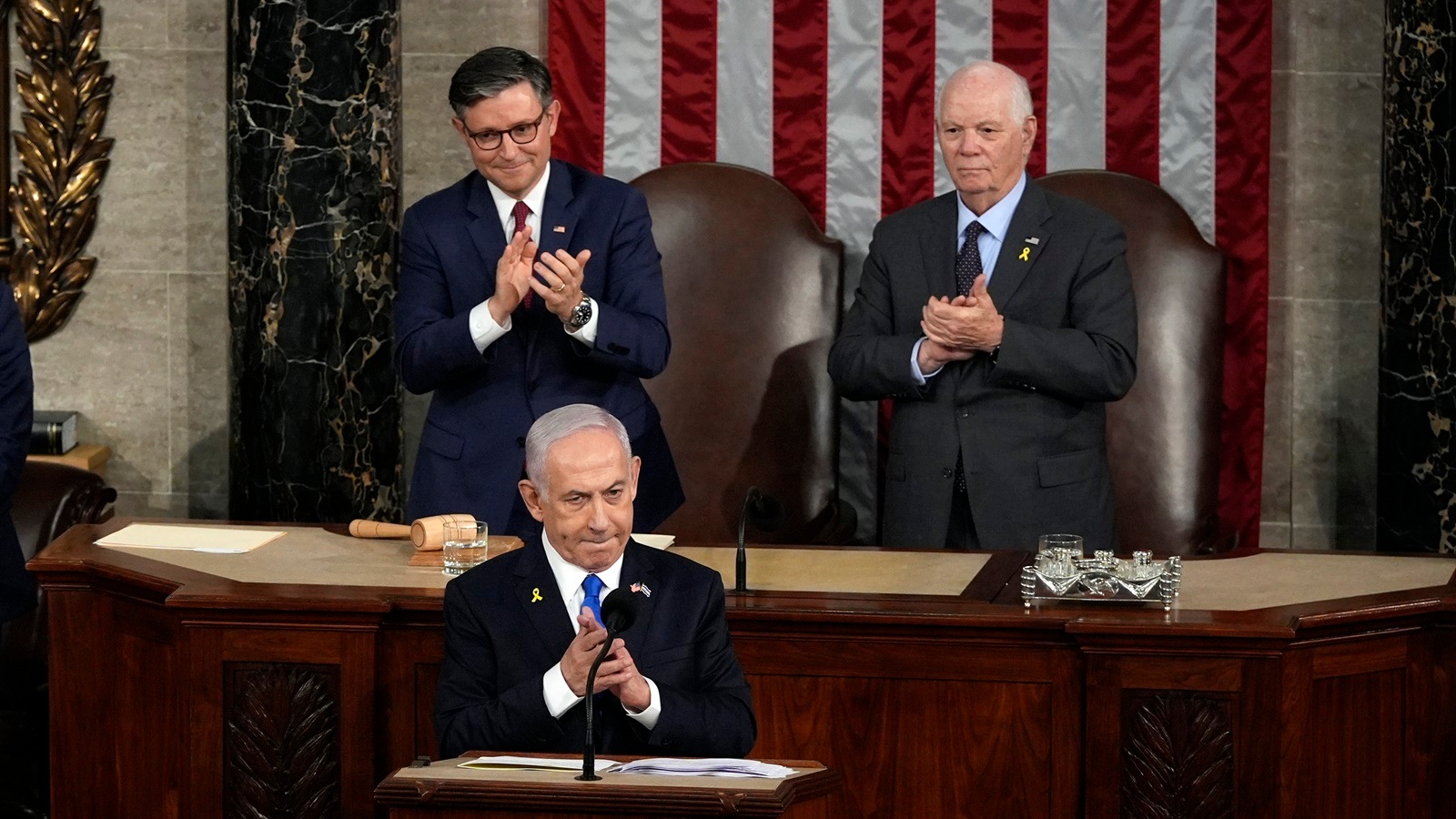 Benjamin Netanyahu in US Capitol.