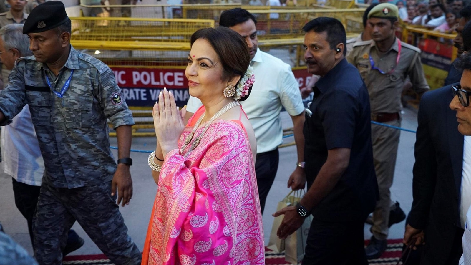 Nita Ambani buys Benarasi lakkha buti saris costing lakhs ahead of ...