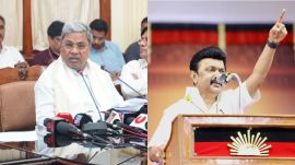 Karnataka CM Siddaramaiah and Tamil Nadu CM M K Stalin have announced they will be skipping the NITI Aayog meeting. (Photos: Siddaramaiah/ M K Stalin/ X)