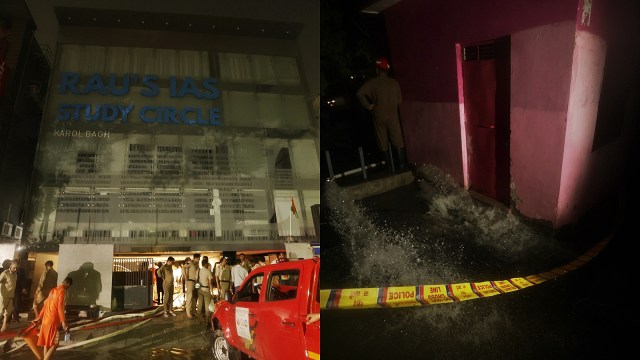 2 UPSC aspirants dead as Rao's IAS coaching centre’s basement is flooded in Delhi’s Rajinder Nagar on Saturday,
