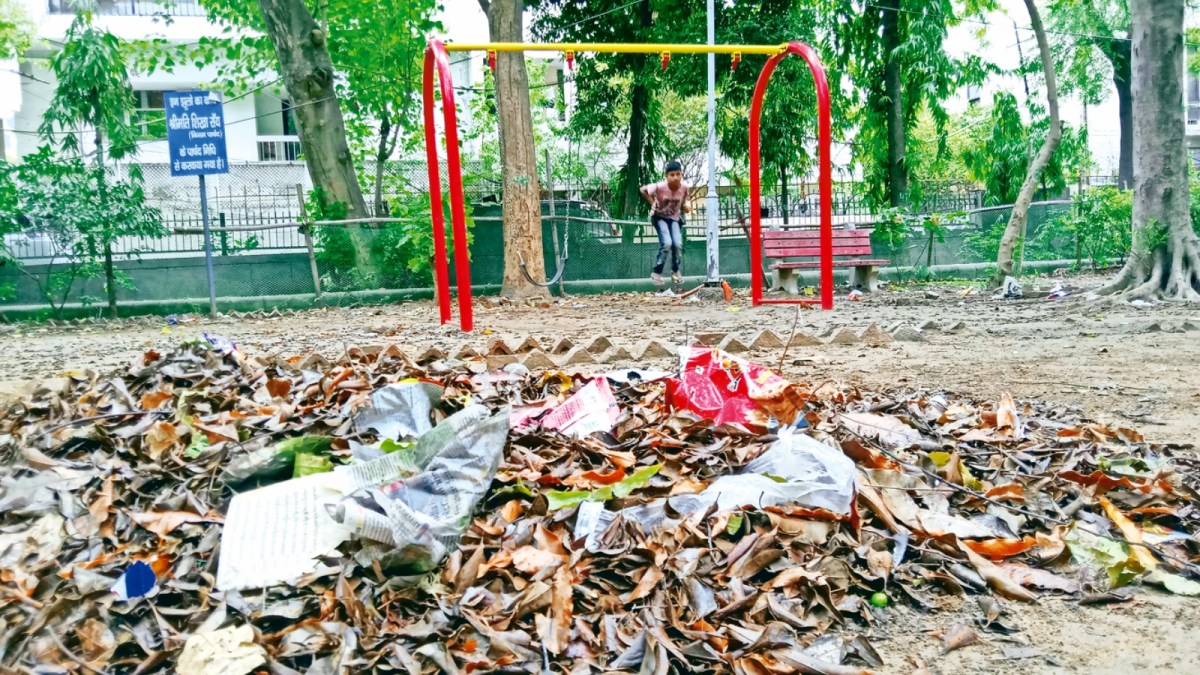 Saraswati Park, delhi Saraswati Park, delhi Kailash area, delhi Parks, delhi Parks upkeep, Residents’ Welfare Associations (RWAs), delhi news, India news, Indian express, Indian express India news, Indian express India