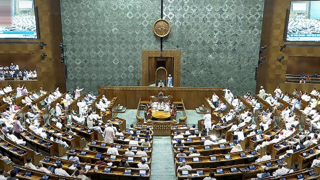 Parliamentarians in the Lok Sabha during ongoing Parliament session. (PTI)