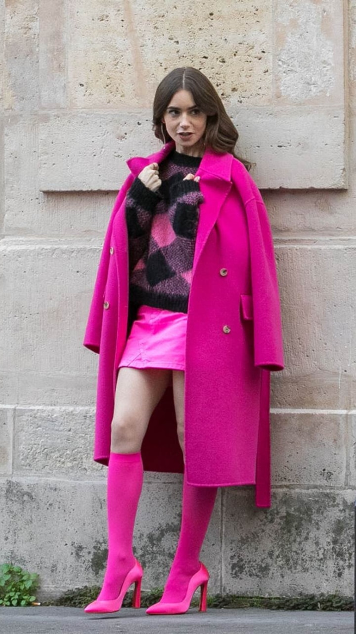 KENZO ピンクワンピース　「エミリーパリへ行く」Emily in Paris KENZO ピンクワンピース 「エミリーパリへ行く」Emily in Paris