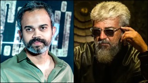 A collage of Prashanth Neel and Ajith Kumar