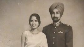 Air Marshal R S Bedi and his wife in younger days. Pix courtesy: Anchit Gupta.