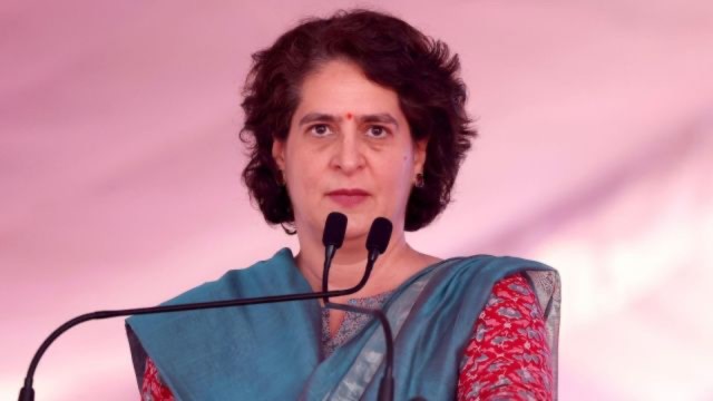 Congress leader Priyanka Gandhi on Wednesday hit back at the Centre for its decision to observe June 25 as "Samvidhaan Hatya Diwas." (File Photo)