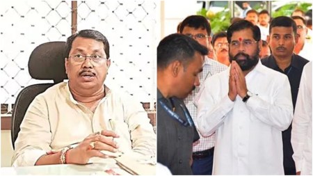 Congress targets Shinde, Eknath Shinde, Maharashtra housing project, Vishalgadh fort violence, shinde corruption allegations, communal violence at Vishalgadh, Vijay Wadettiwar, Pradhan Mantri Awas Yojana, Indian express news