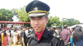 Captain Brijesh Thapa (27) was killed in an encounter with militants in Jammu and Kashmir's Doda. (Express)
