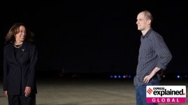 US President Joe Biden meets with Americans released from detention in Russia, upon their arrival at Joint Base Andrews