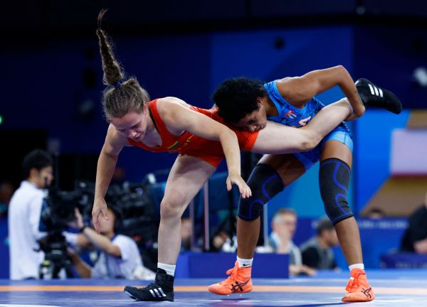 Guzman had defeated Gabija Dilyte of Lithuania 10-0 in her quarter-final on Tuesday. (REUTERS)