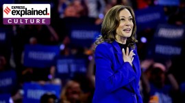 U.S. Vice President and Democratic presidential nominee Kamala Harris/glass ceiling.