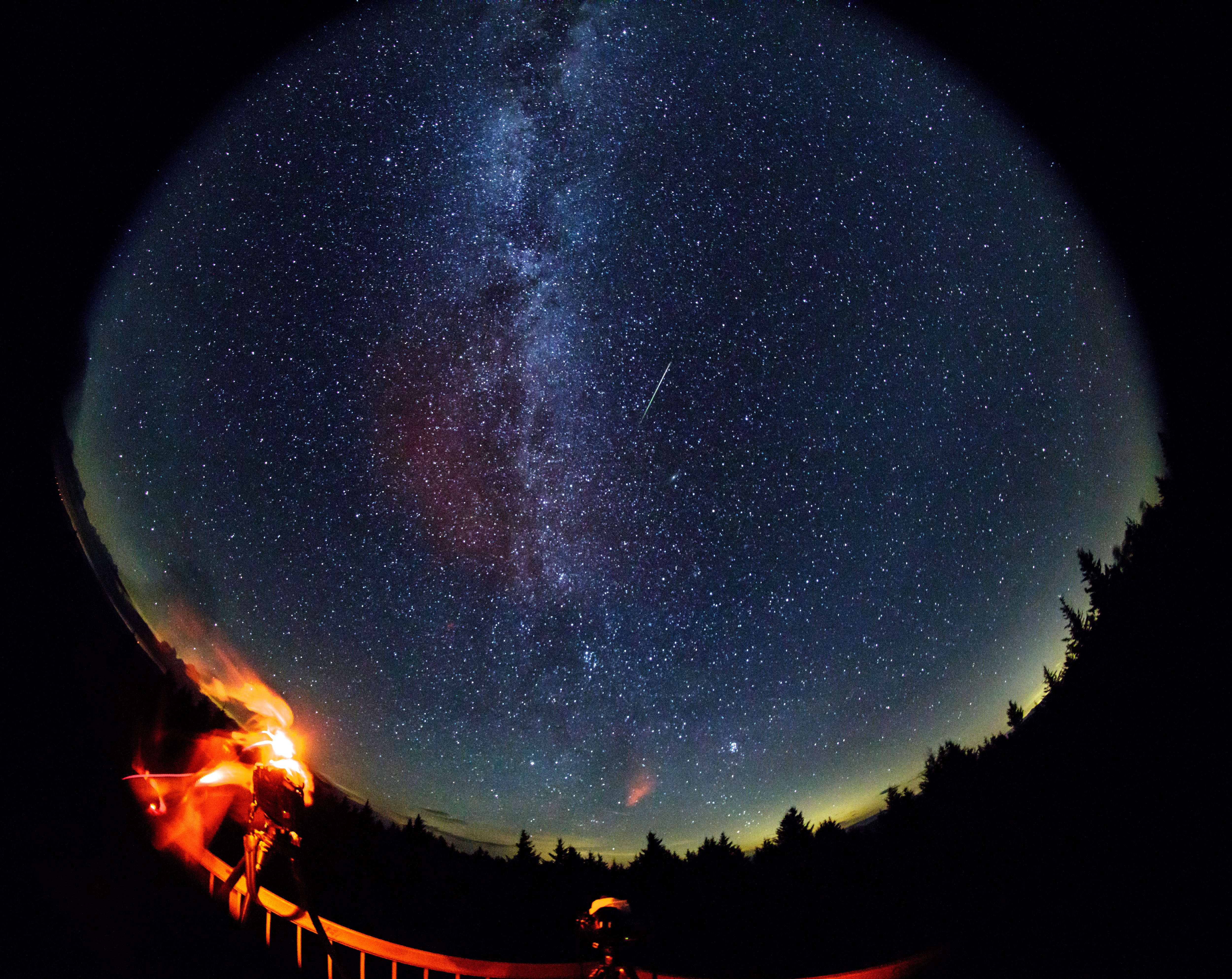 Perseid Meteor Shower image from Nasa