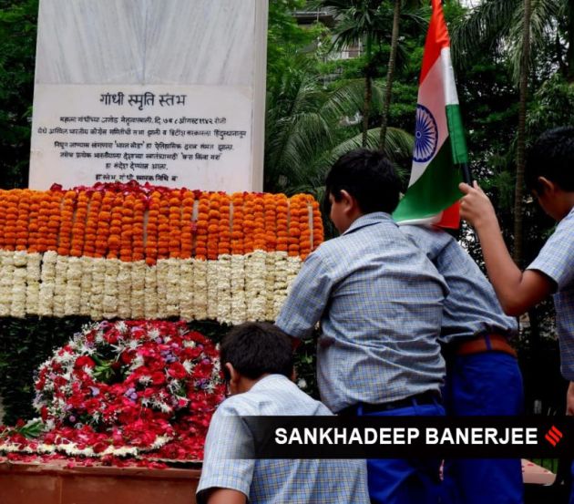 School-students celebrate the 78th Indian independence day