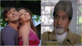 Aishwarya Rai Bachchan, Vivek Oberoi and Amitabh Bachchan