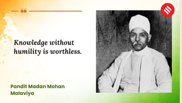 Pandit Madan Mohan Malaviya (Credit: Canva/Cherry Gupta_Indian Express)