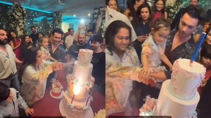 Salman Khan is the adorable 'mamu' to niece Ayat at Arpita Khan's birthday  party. Watch video | Bollywood News - The Indian Express