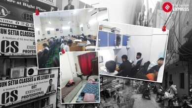 Laxmi Nagar is still bustling with libraries/ reading rooms that are being used by candidates appearing for CA, NEET, SSC, other competitive exams.