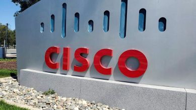 A sign bearing the logo for communications and security tech giant Cisco Systems Inc is seen outside one of its offices in San Jose, California, U.S. August 11, 2022. REUTERS/Paresh Dave/File Photo/File Photo