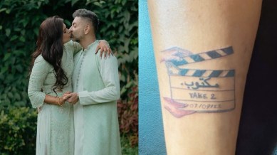 Dalljiet Kaur shares a heartwarming video to explain the significance of her matching tattoo with estranged husband, Nikhil Patel (Photo: Instagram/dalljietkaur)