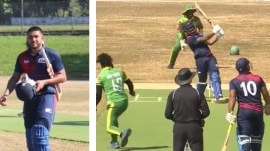 Samoa middle-order batter Darius Visser smashed 39 runs against Vanuatu in the T20 World Cup East Asia-Pacific Region Qualifier in the capital city of Apia