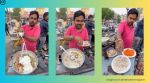 The viral video shows the vendor adding veggies with the dry fruits (Image source: @realfoodler/Instagram)