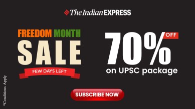 Freedom month sale on upsc subscription of Indian Express