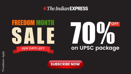 Freedom month sale on upsc subscription of Indian Express