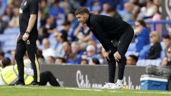 Brighton & Hove Albion manager Fabian Hurzeler reacts