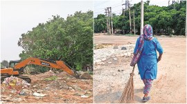 Gurgaon garbage crisis, clean Gurgaon, Gurgaon health and hygiene, Dalit woman, house cleaning, sector 42, delhi waste management, toilet facilities, solid waste management, indian express news