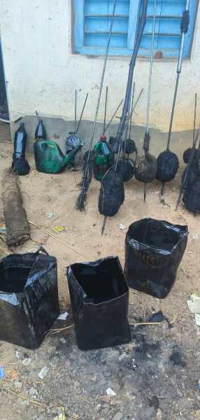 The term ‘hula party’ originates in these long sticks tipped with fire that are used to drive away elephants, called 'hula' by villagers in this region.(Photo credit: Ashima Mitra)